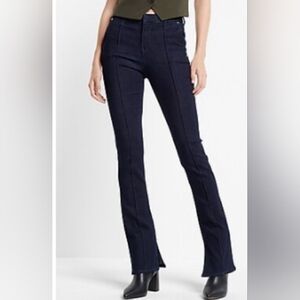 ❤️ NWOT! EXPRESS MID-RISE PINTUCK SKYSCRAPER VENTED HEM JEANS, 12 (31)